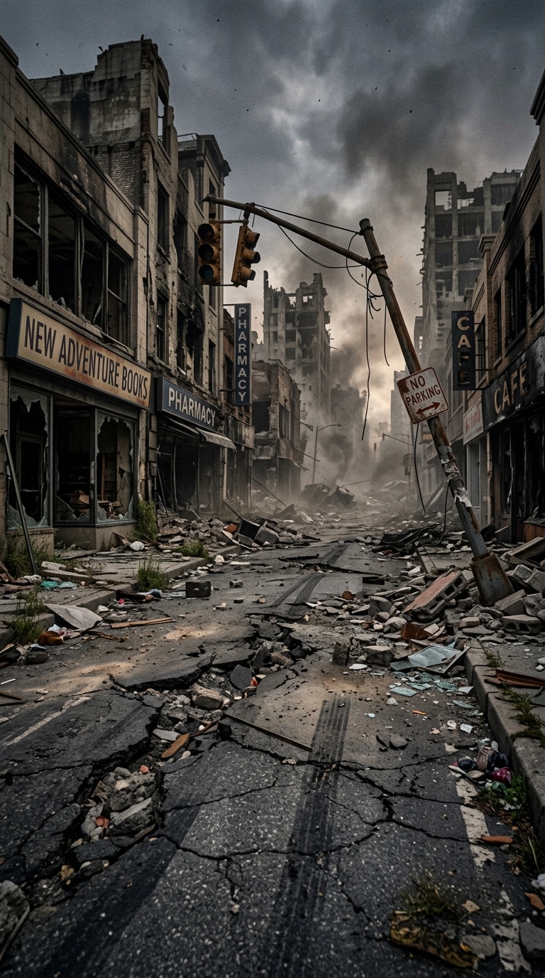 Before: damaged skyline image