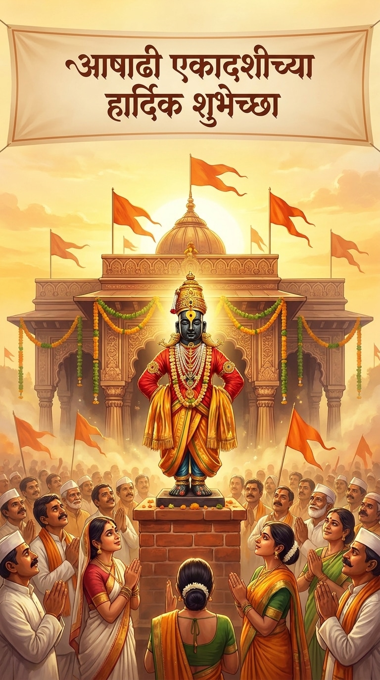 Ashadhi Ekadashi Vitthal AI Image Prompt