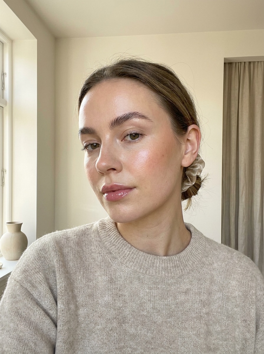 Dewy Minimalist Selfie