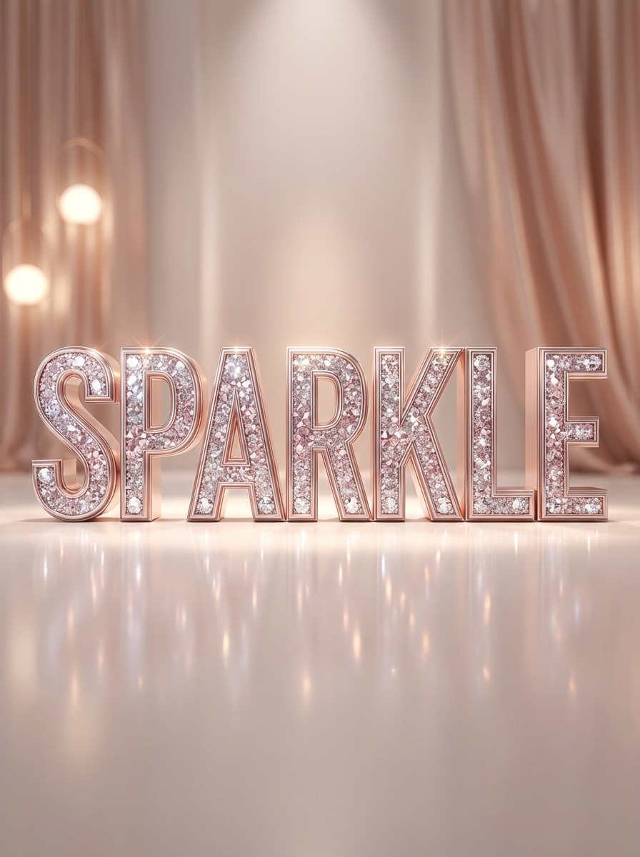 Diamond Glitter Text