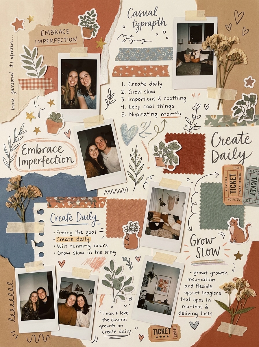 Digital Scrapbook Vision Board