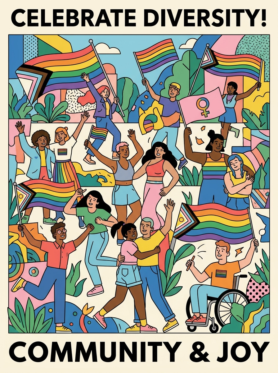 Diverse Character Illustration