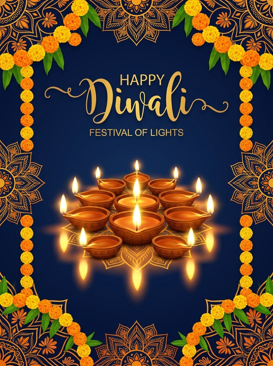 Diya Glow Illustration