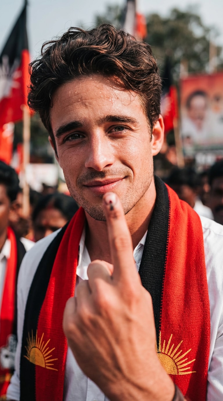 Inked Finger Election Style