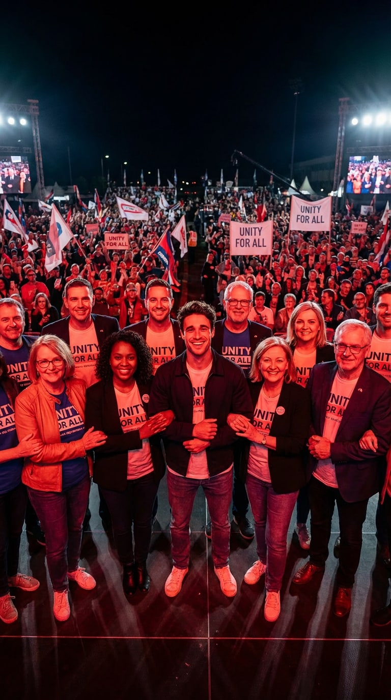 Group Unity Political Portrait