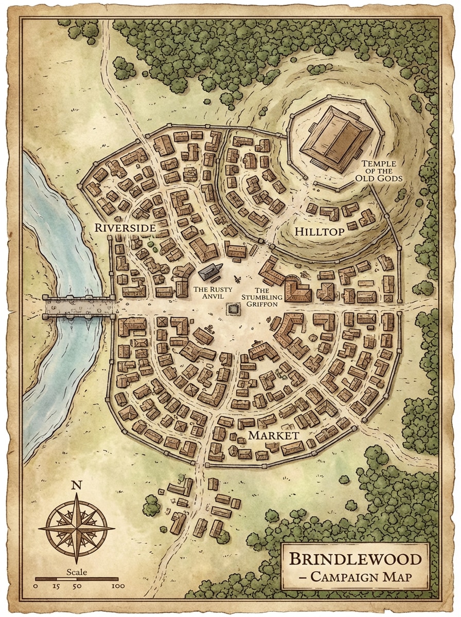 D&D Town Map