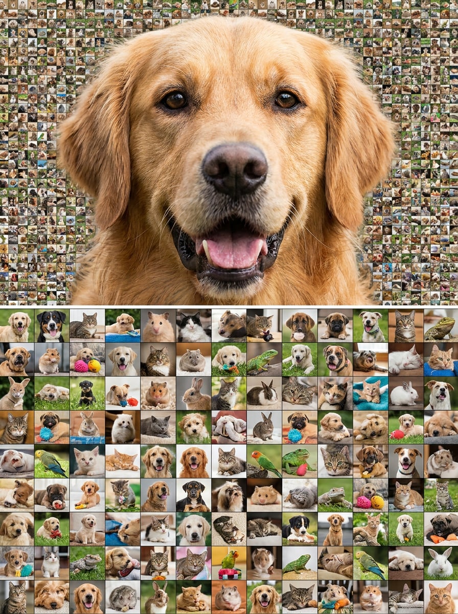 Dog Portrait Mosaic