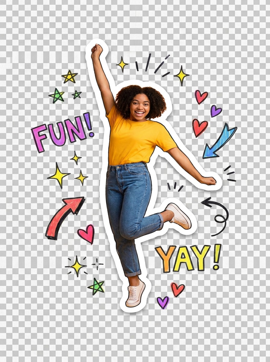 Doodle Accent Sticker