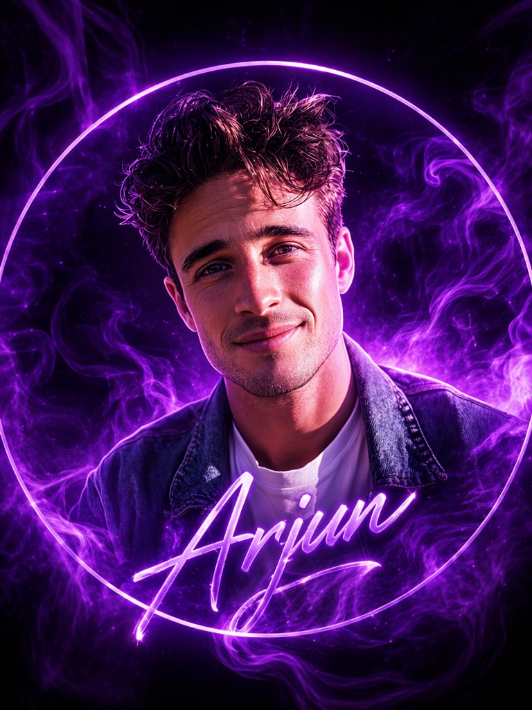 Purple Smoke Aesthetic DP DP Prompt ChatGPT AI photo editing