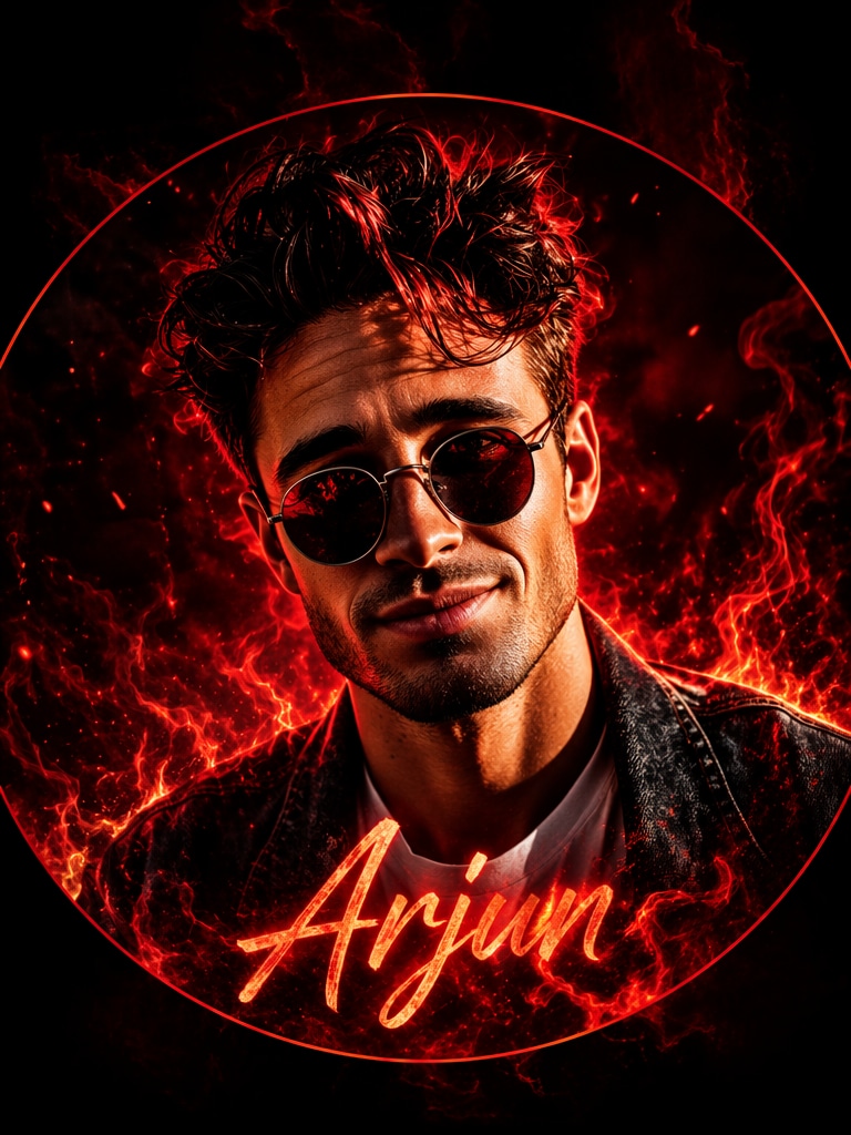 Red Fire Boy DP DP Prompt ChatGPT AI photo editing