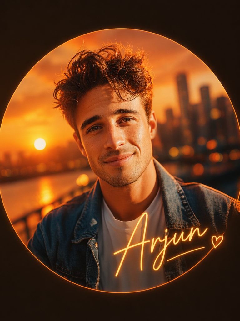 Orange Sunset DP DP Prompt ChatGPT AI photo editing