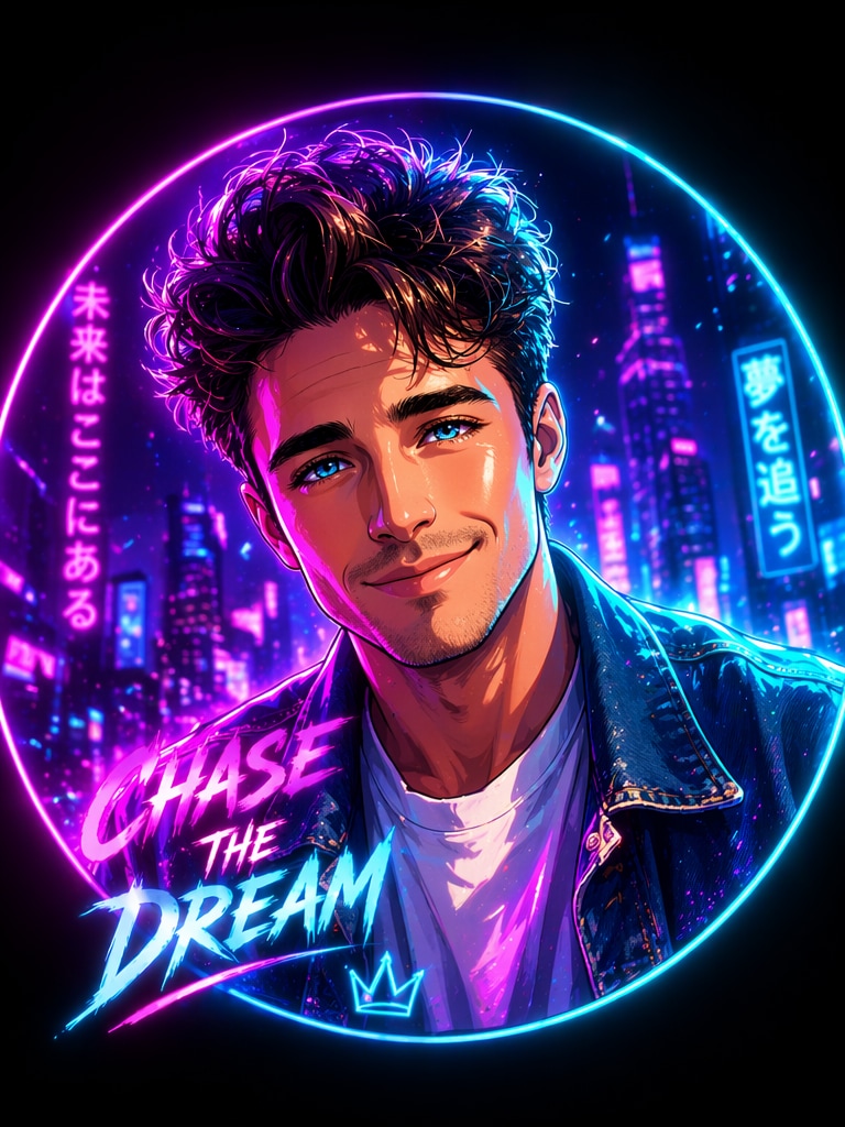 Anime Neon DP DP Prompt ChatGPT AI photo editing