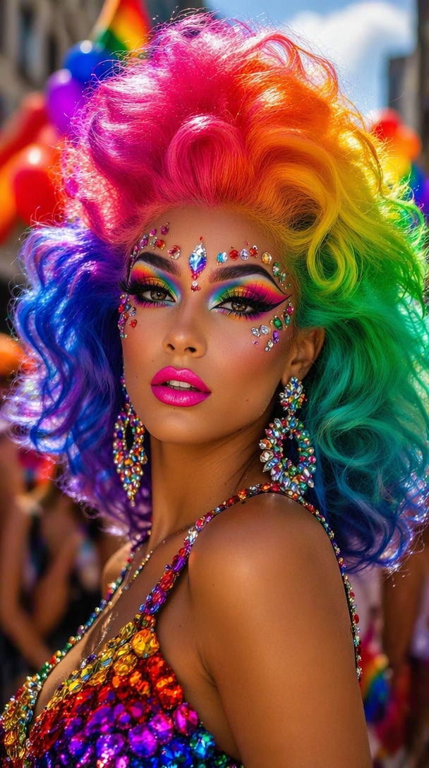 Futuristic Beauty Makeup Drag Queen AI Generator
