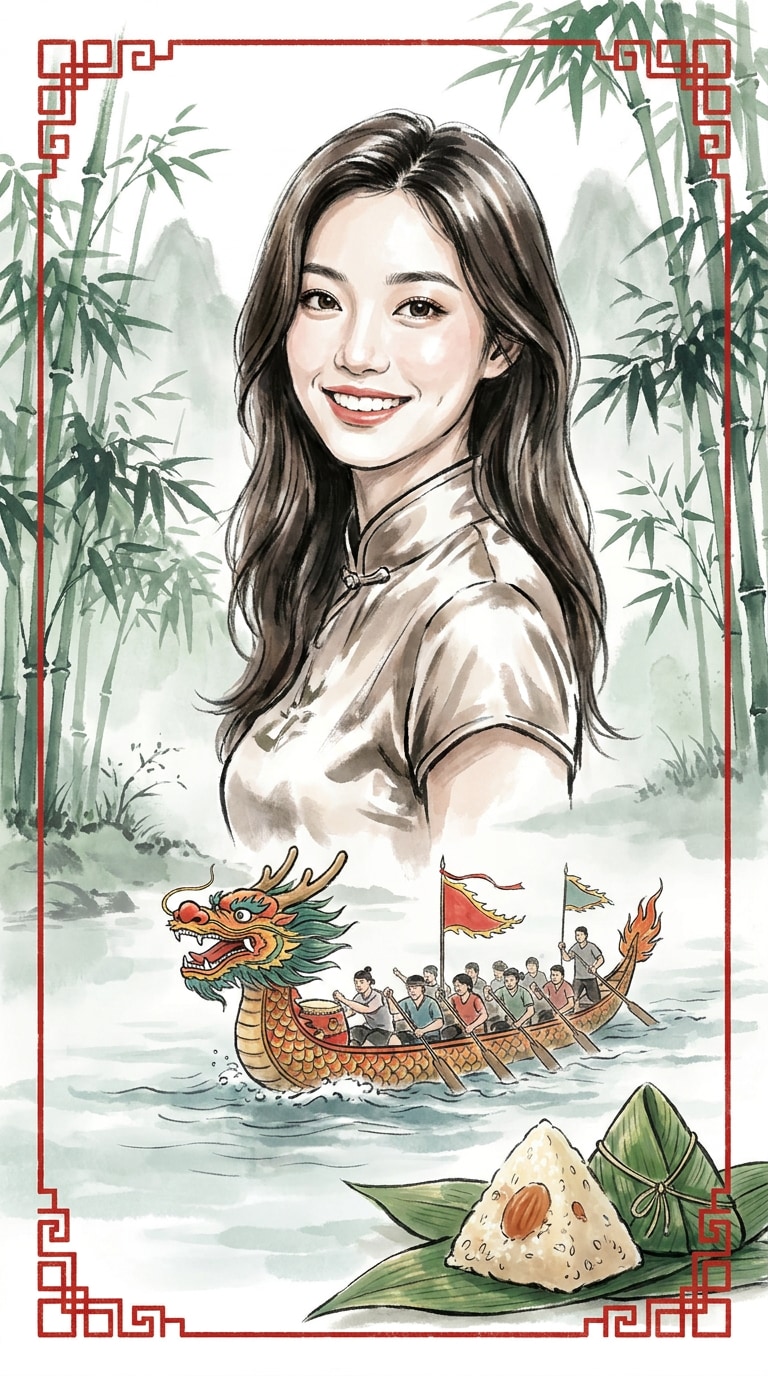 Traditional dragon boat race prompt