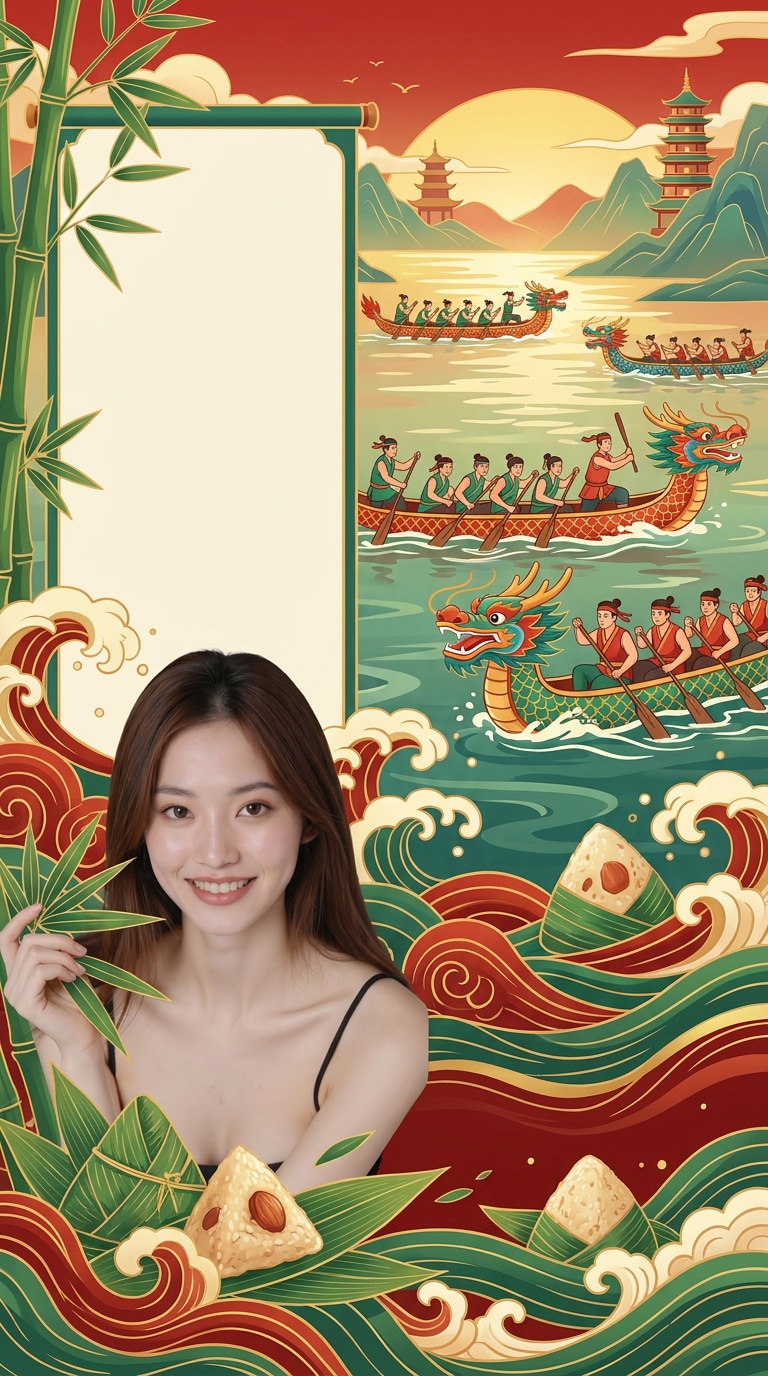 Dragon Boat Festival web banner prompt
