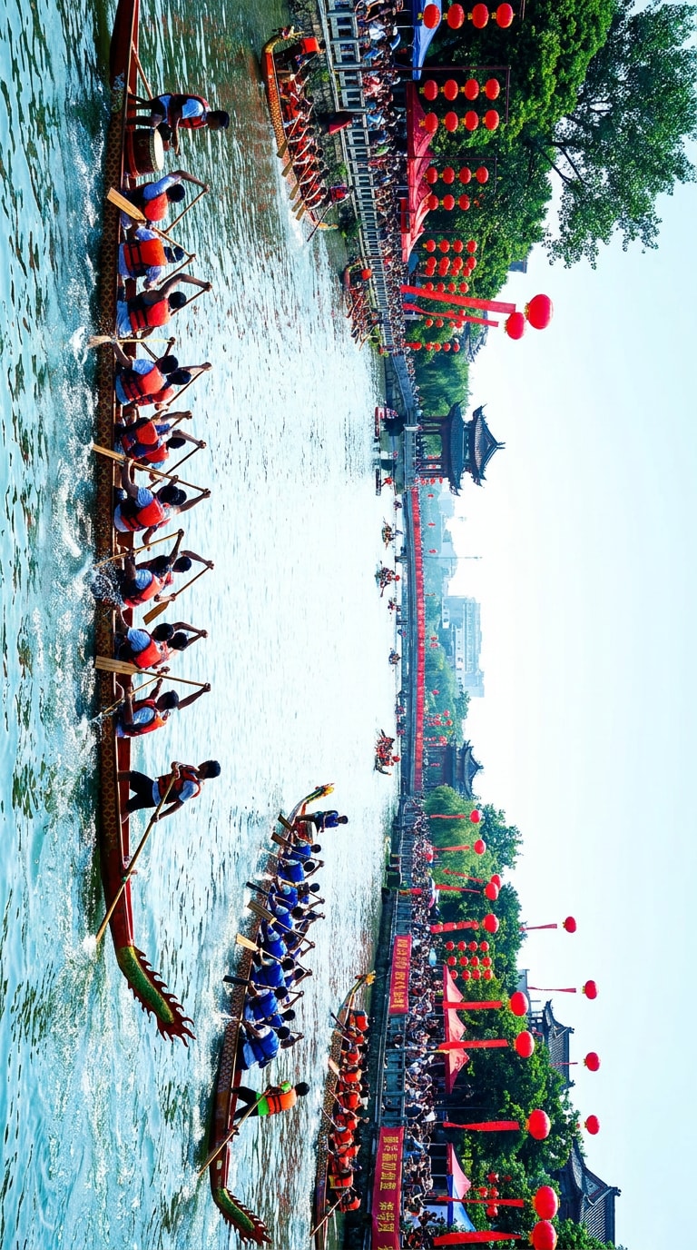 Dragon boat race event poster prompt