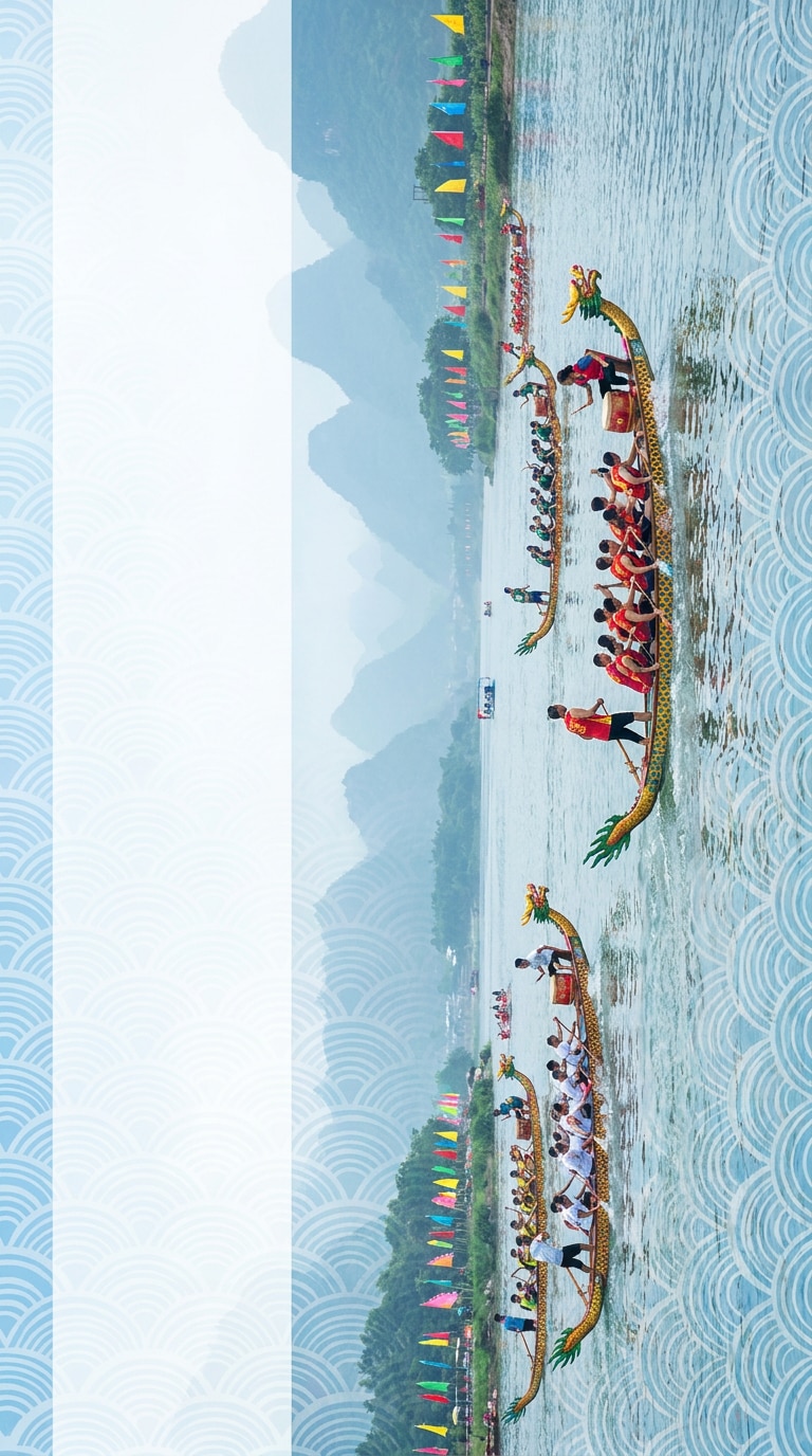 Dragon boat race banner prompt