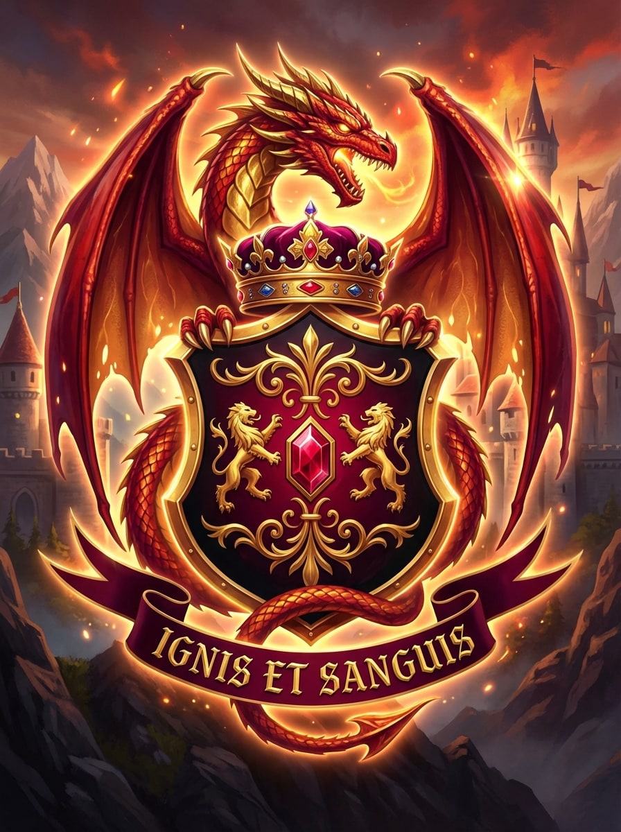 Dragon Kingdom Banner Crest
