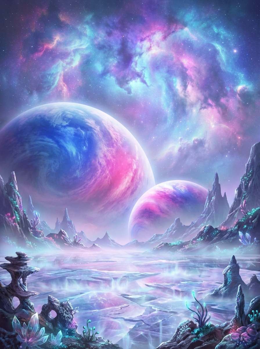 Dreamlike Galaxy Landscape