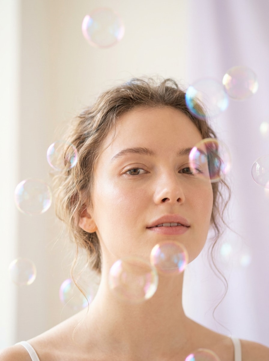 Dreamy Soap Bubble Portrait