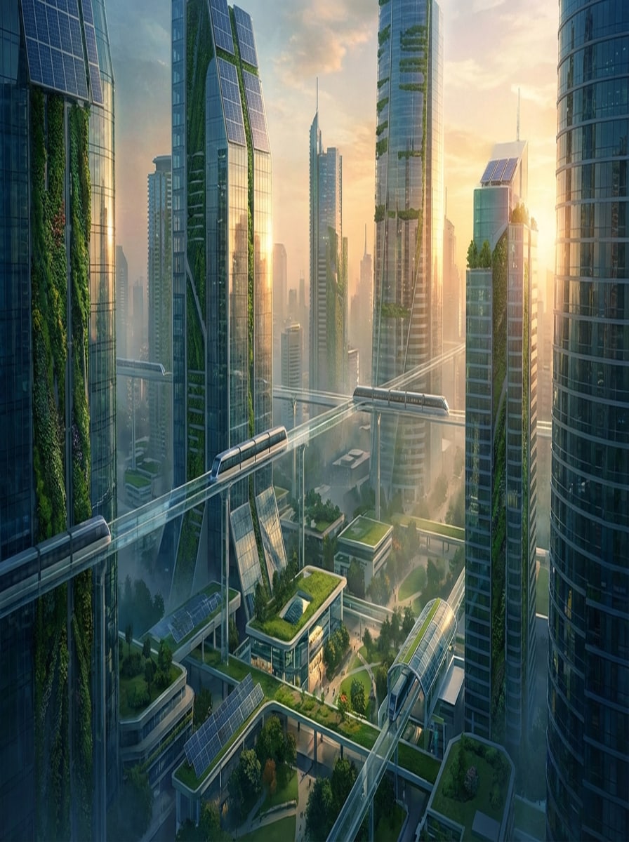 Eco Futurist Skyline