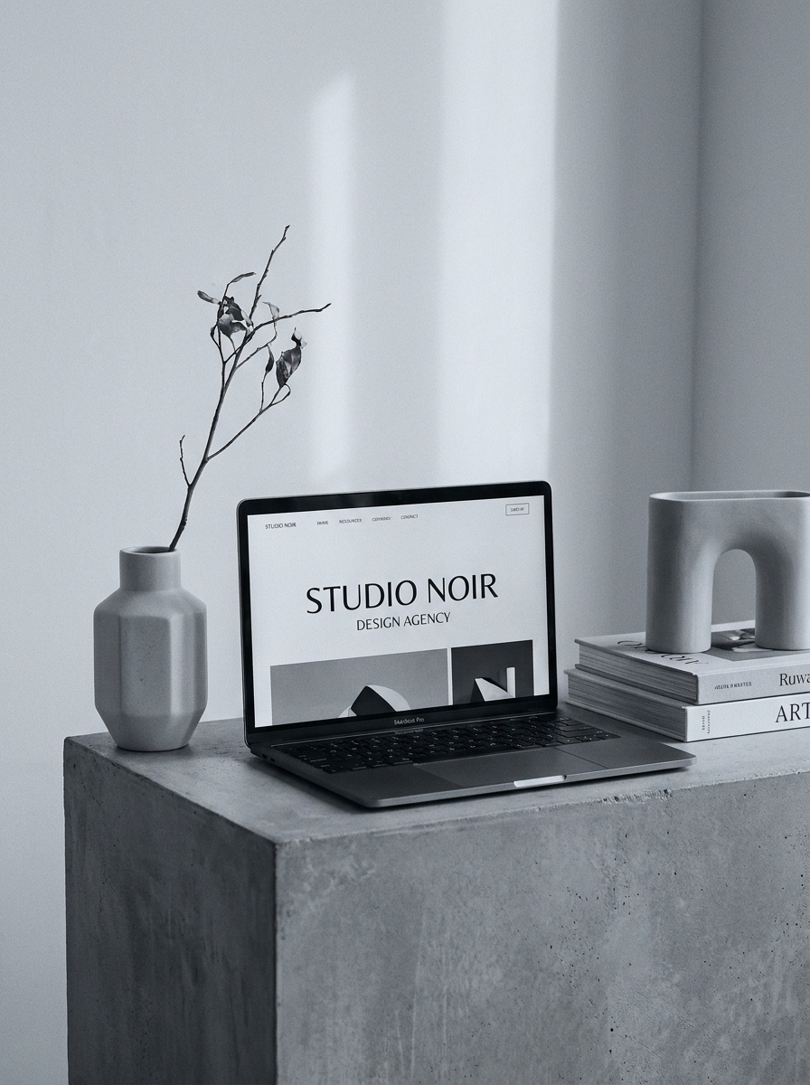 Monochrome Editorial Mockup