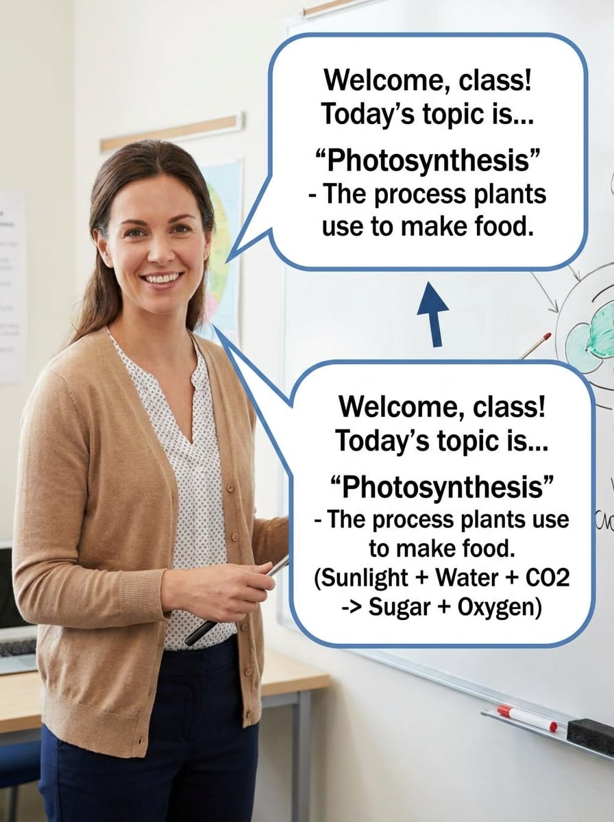 Classroom Explanation Bubble