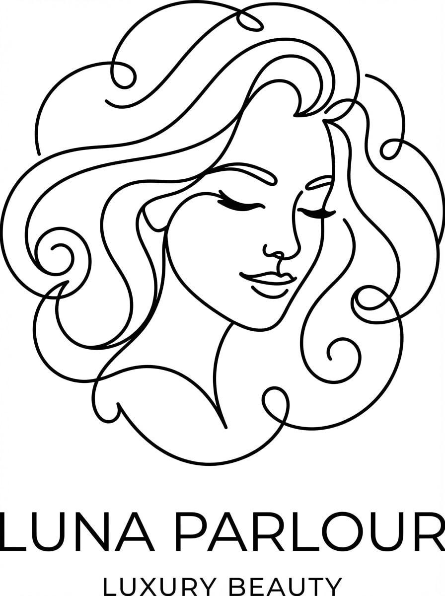 Elegant Line Art Woman Face