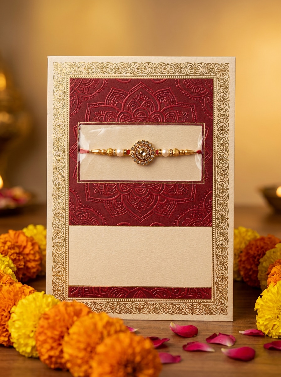 Elegant Rakhi Gold Foil