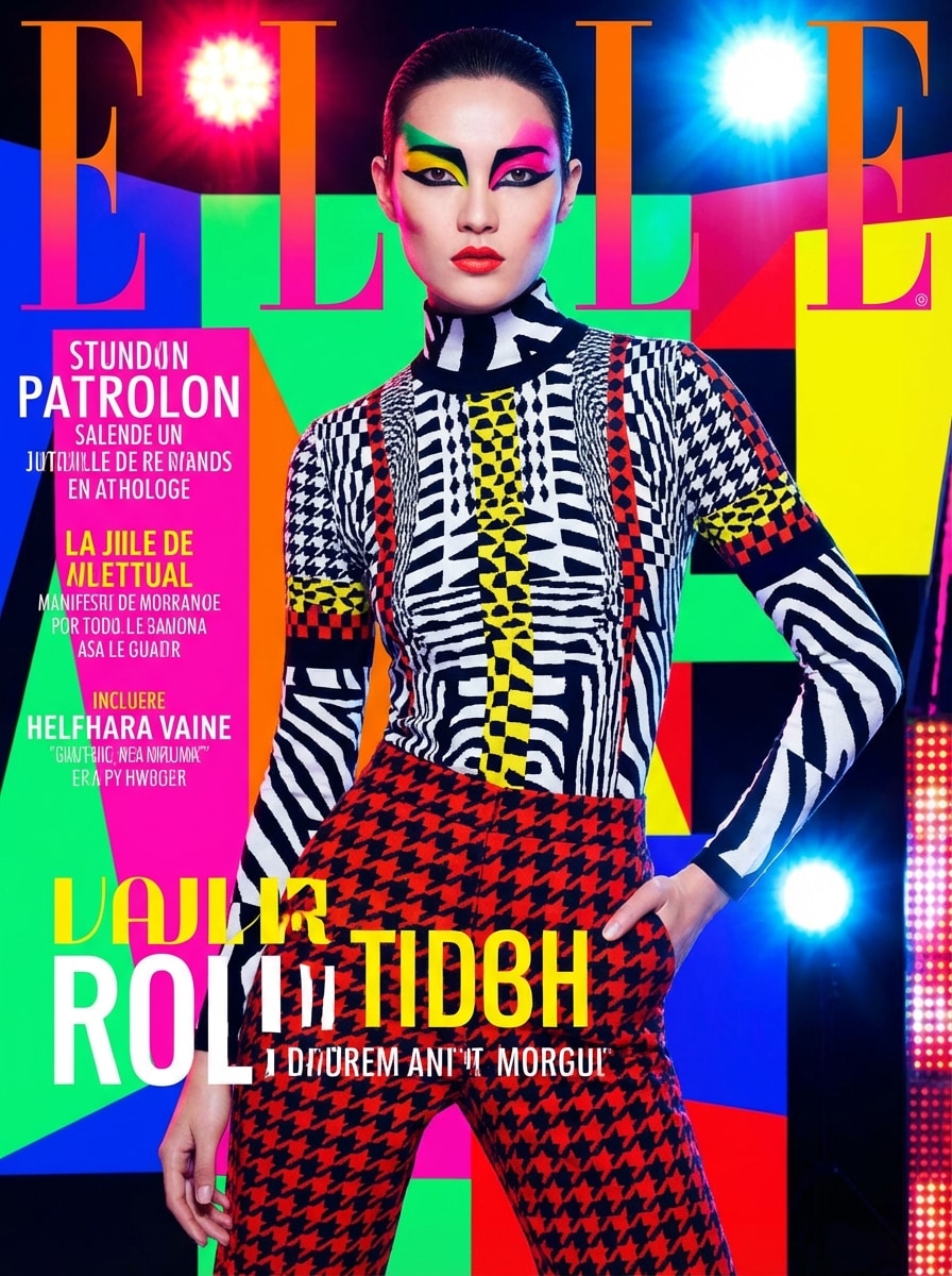 Elle Style Magazine Cover AI