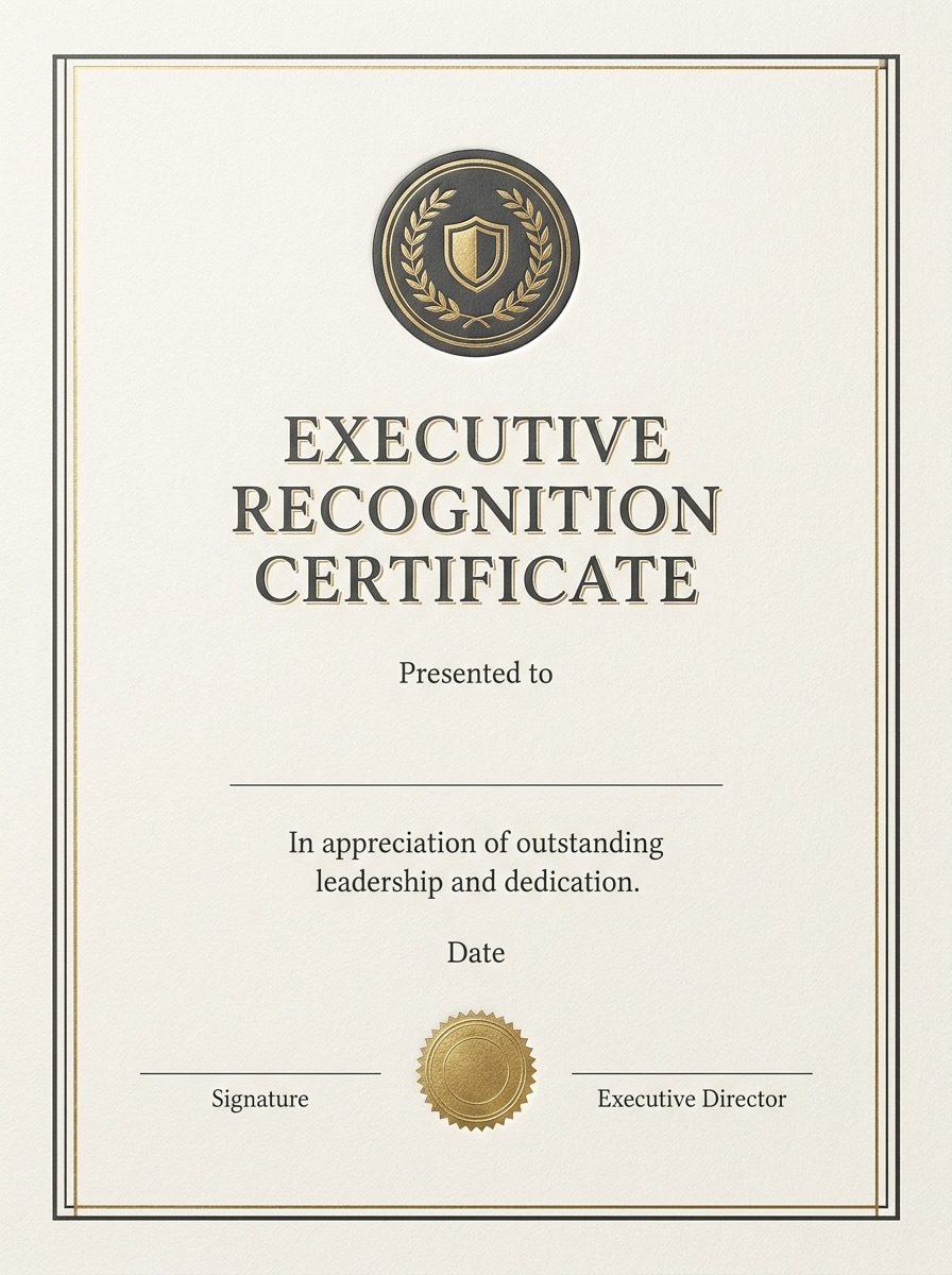 Embossed Executive Award