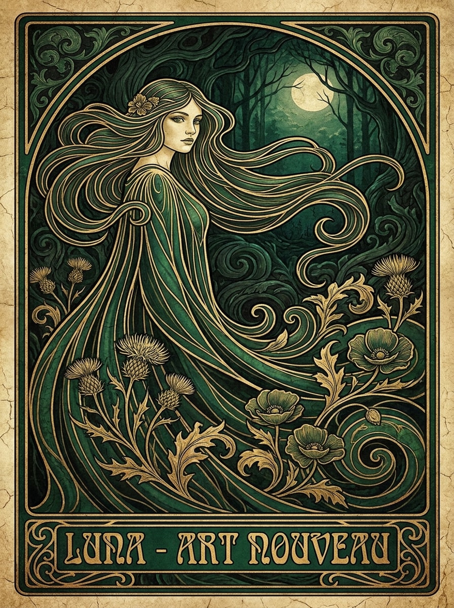 Emerald Noir Nouveau