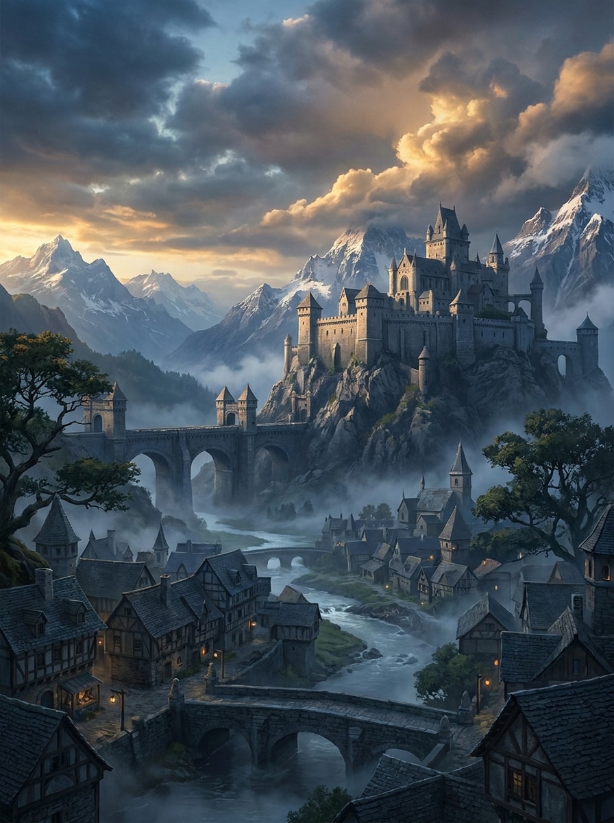 Epic Castle Town Overview