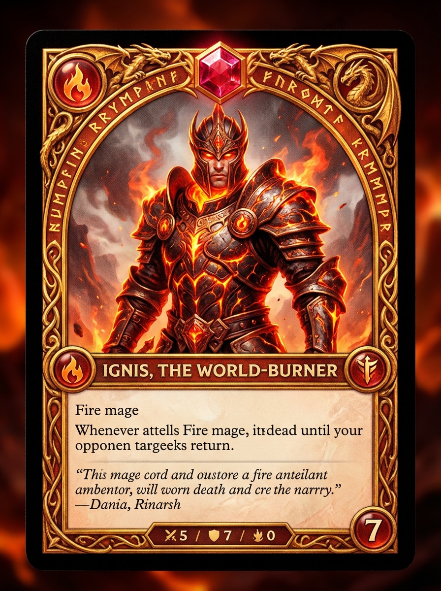 Epic Fantasy Legendary Card
