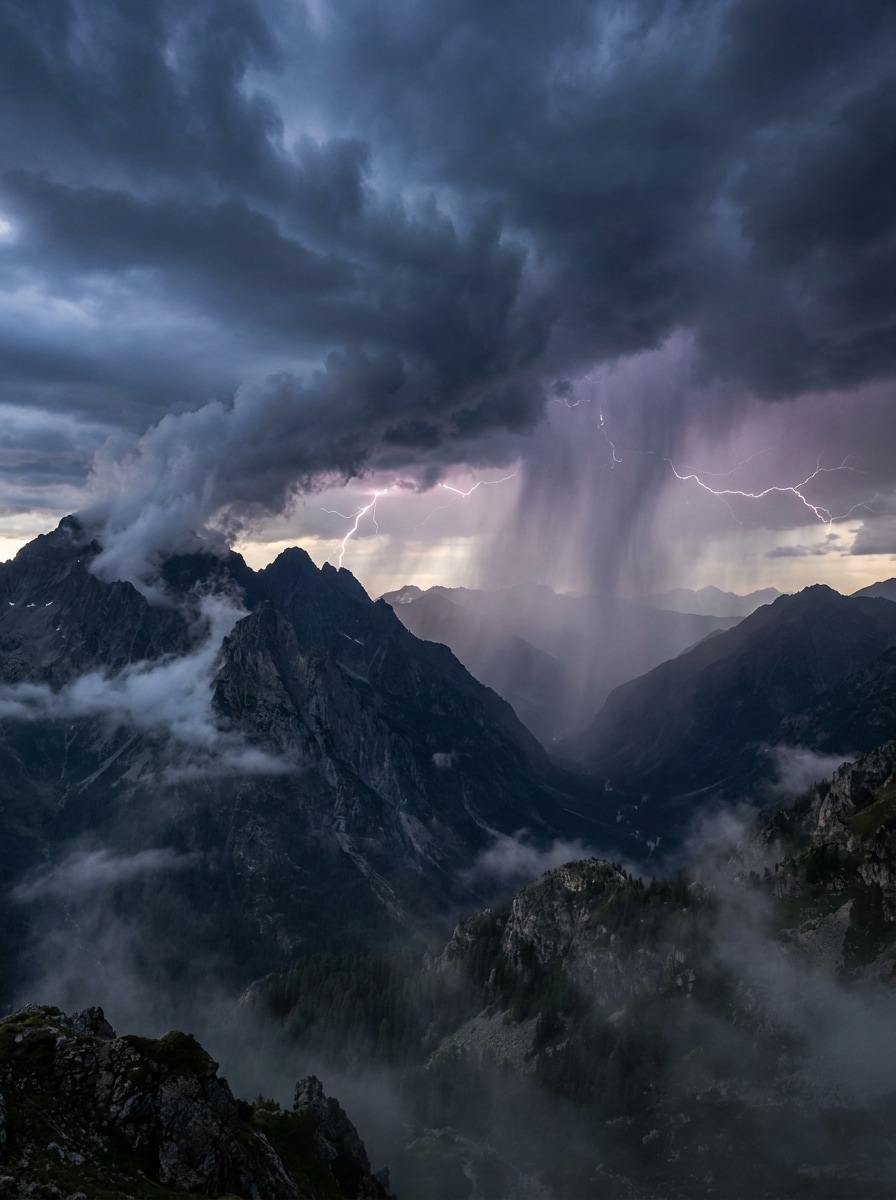 Epic Mountain Storm