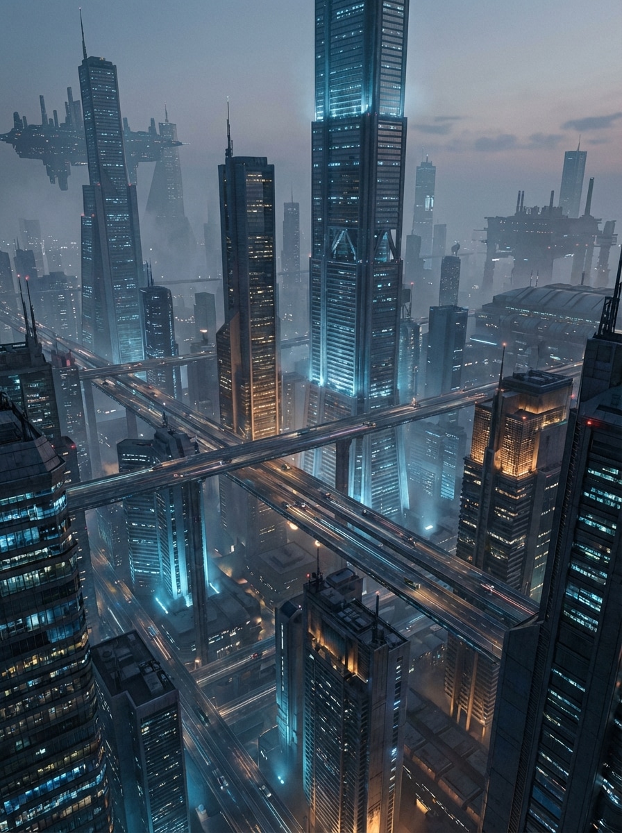 Epic Skyline From Above