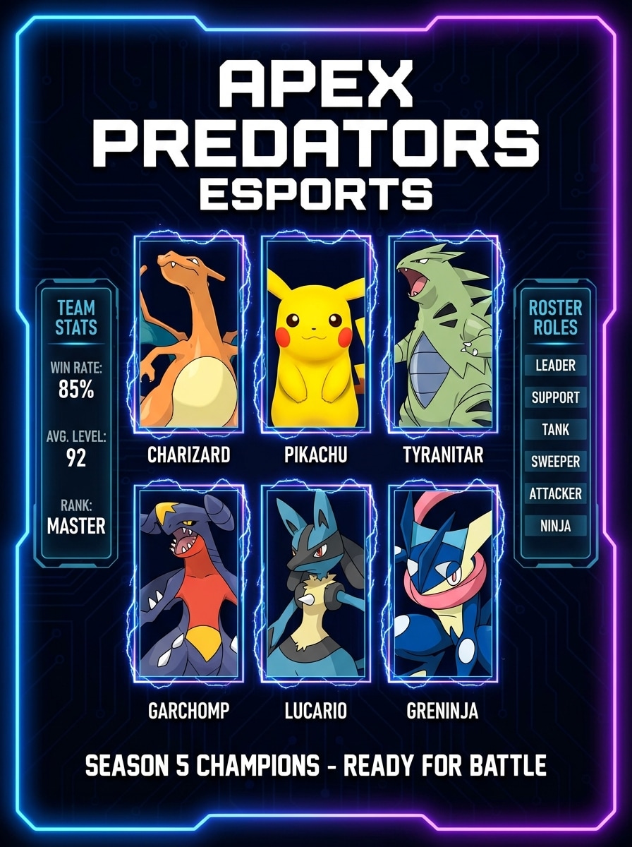 Esports Team Intro Card