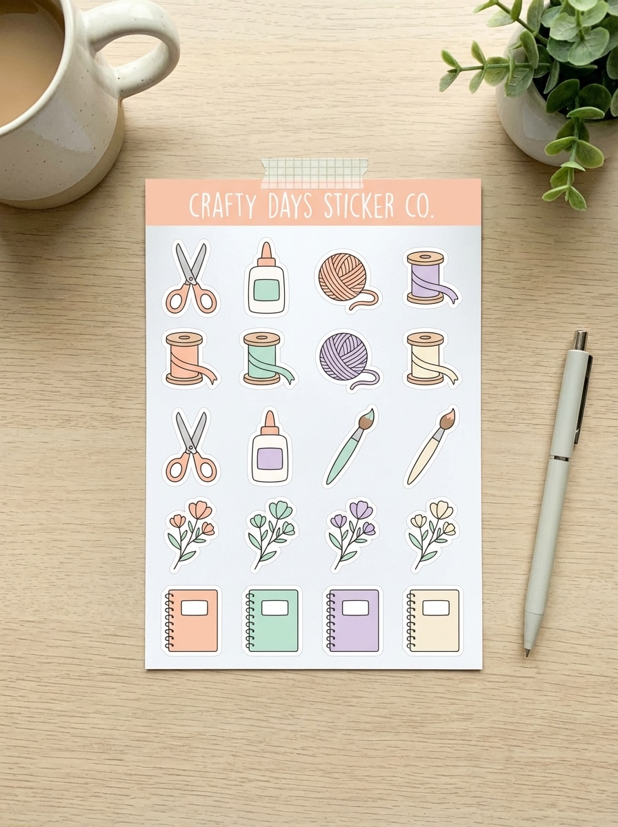 Etsy Sticker Sheet Aesthetic