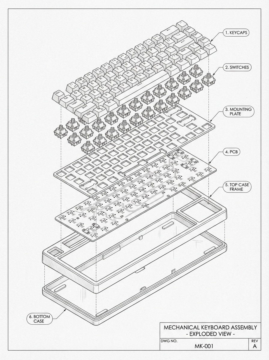 Exploded Product Drawing