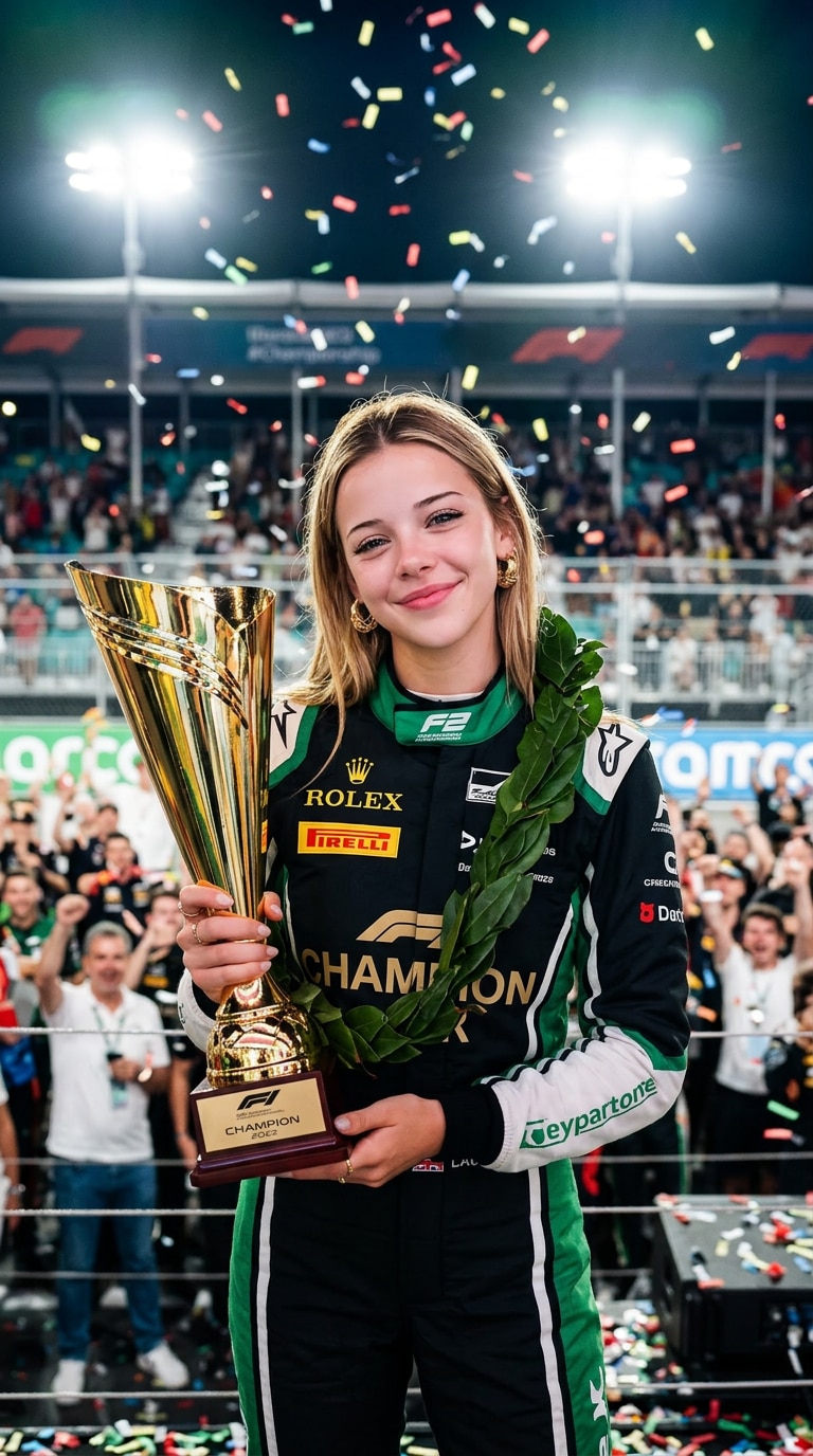 Podium Winner Celebration