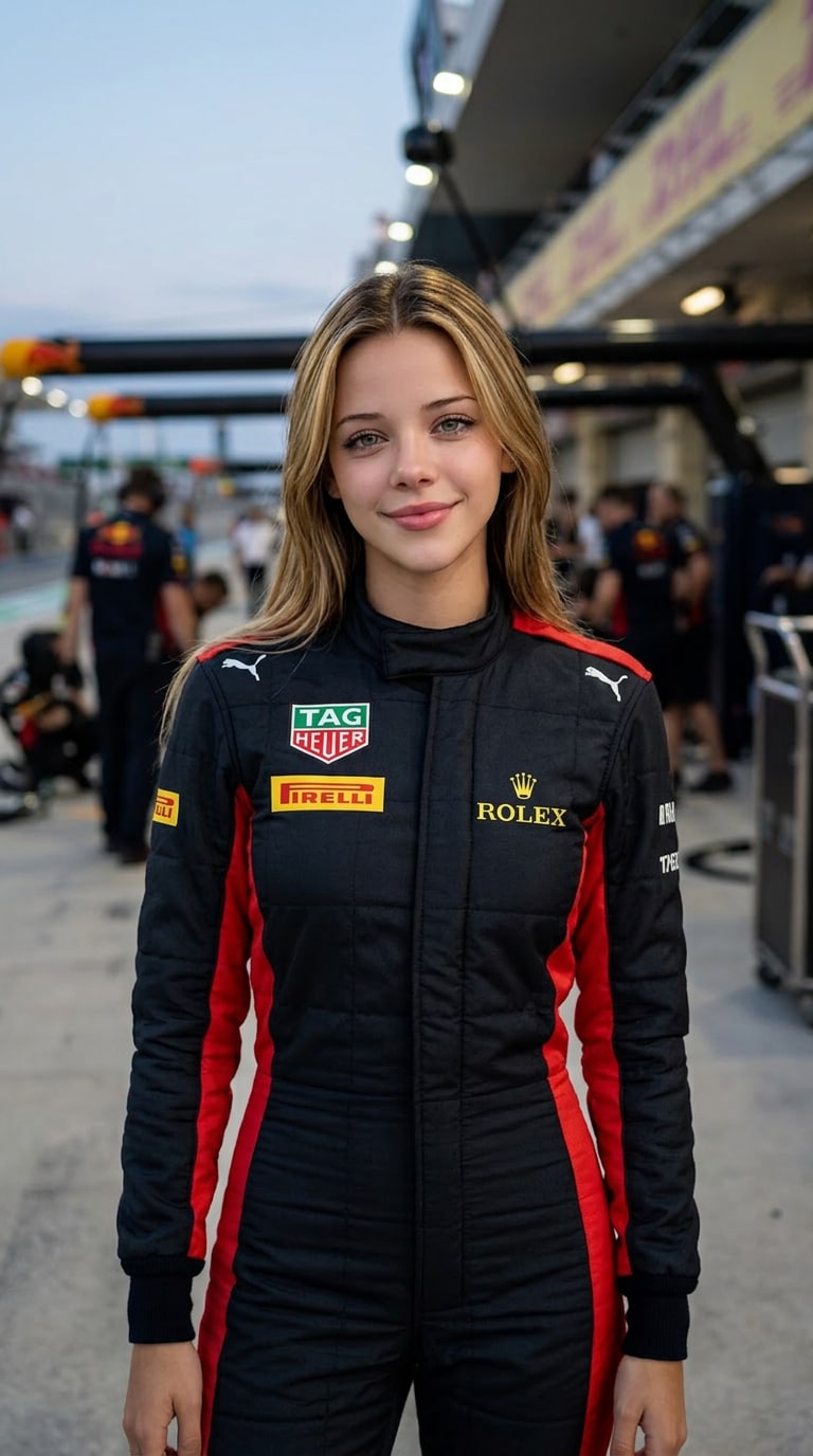 Modern Formula Racing Portrait AI Photo