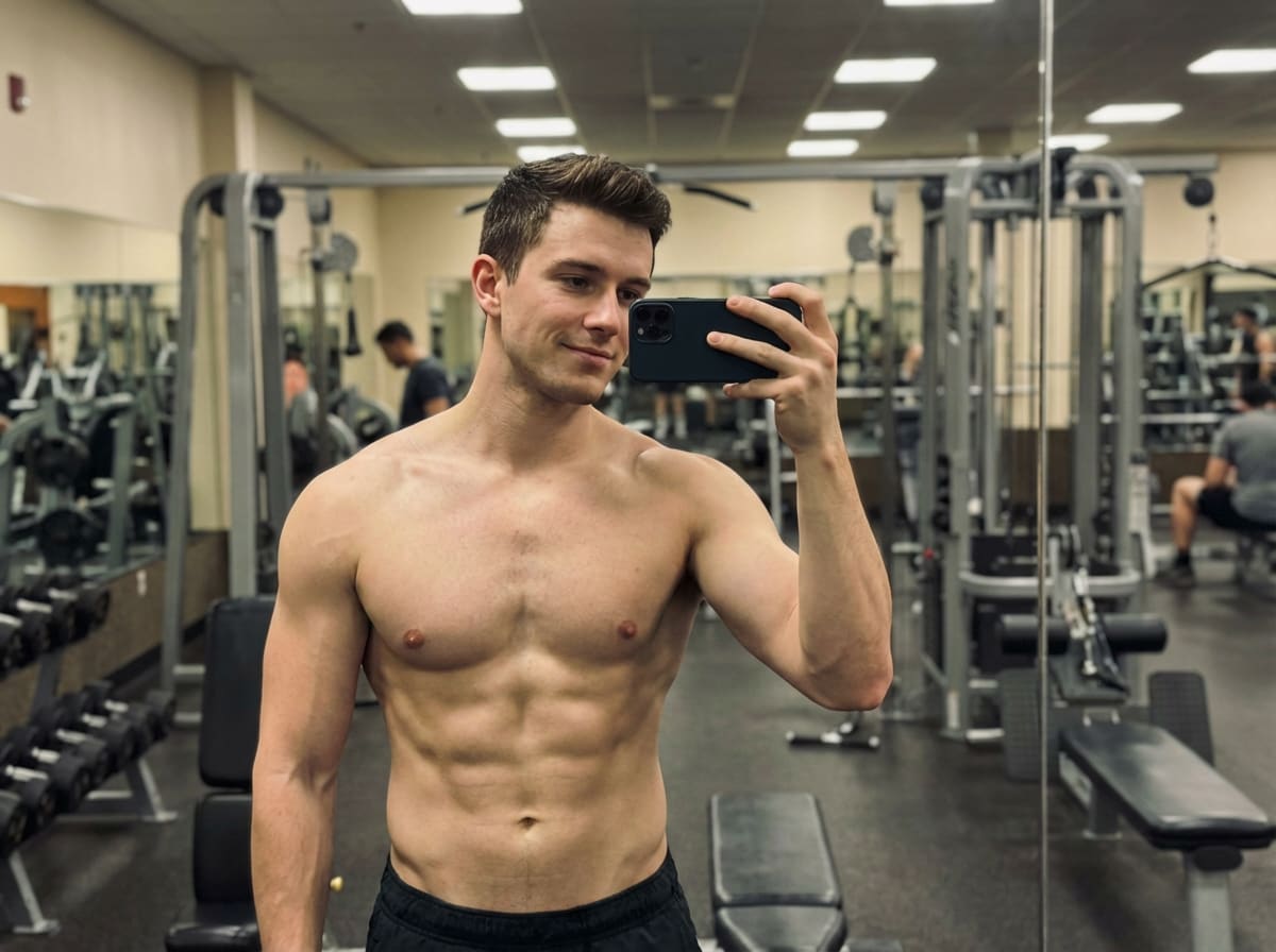 Original photo before AI analysis for AI Muscle Definition for Gym Photos