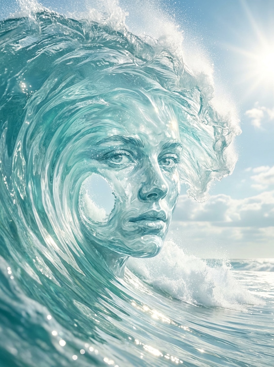 Face in the Wave