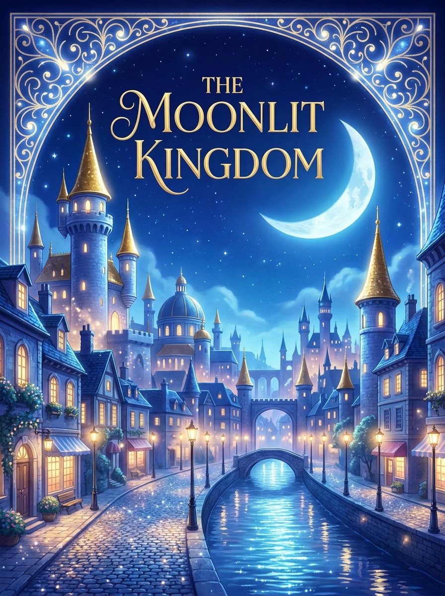 Fairytale City Night Poster