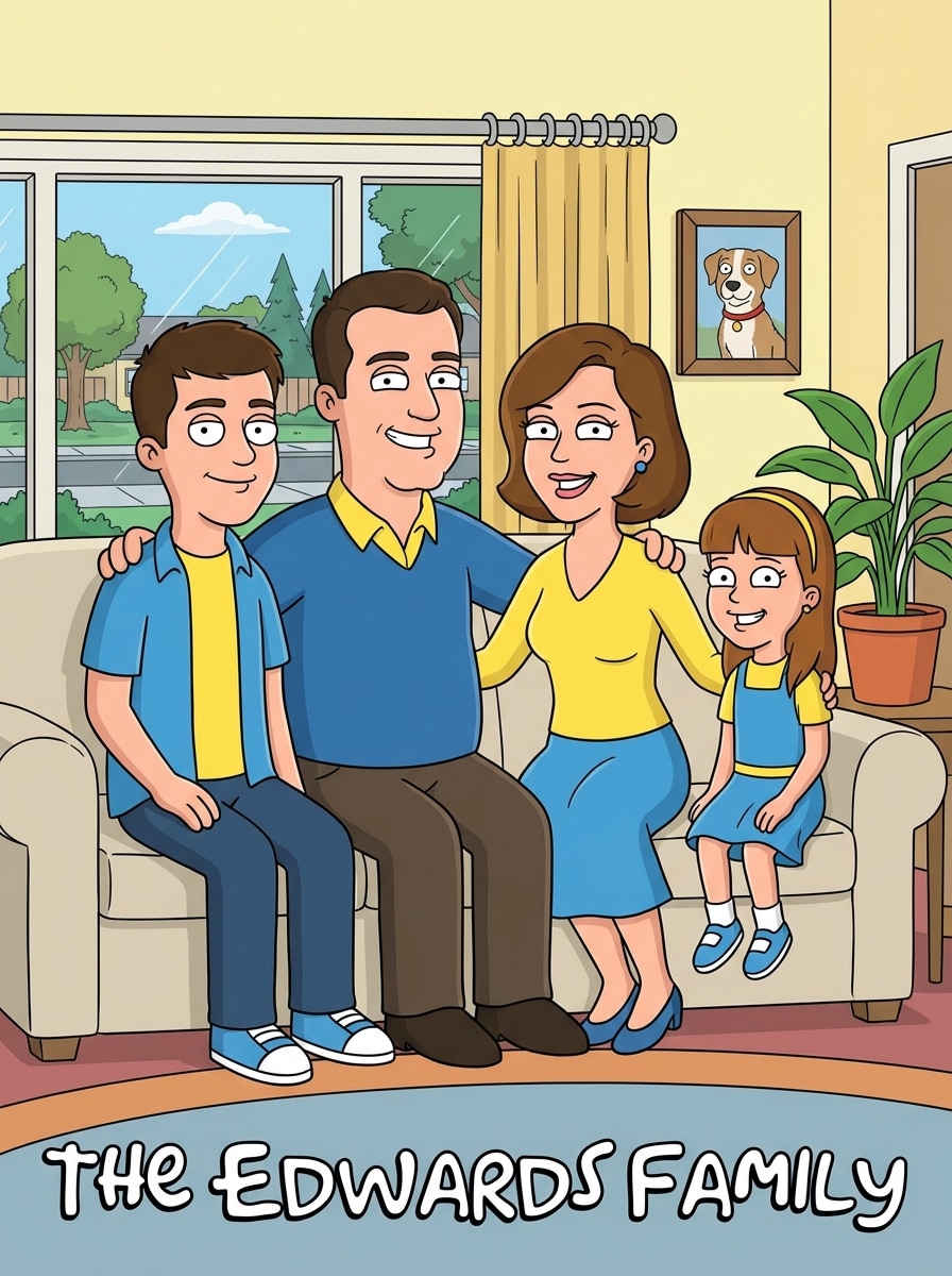 Family Portrait Cartoon