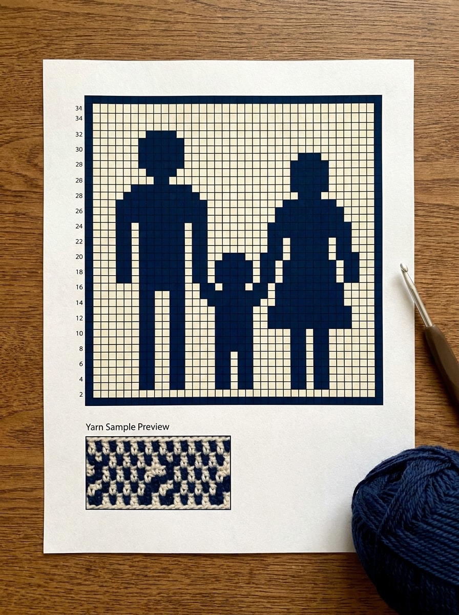 Family Silhouette Keepsake