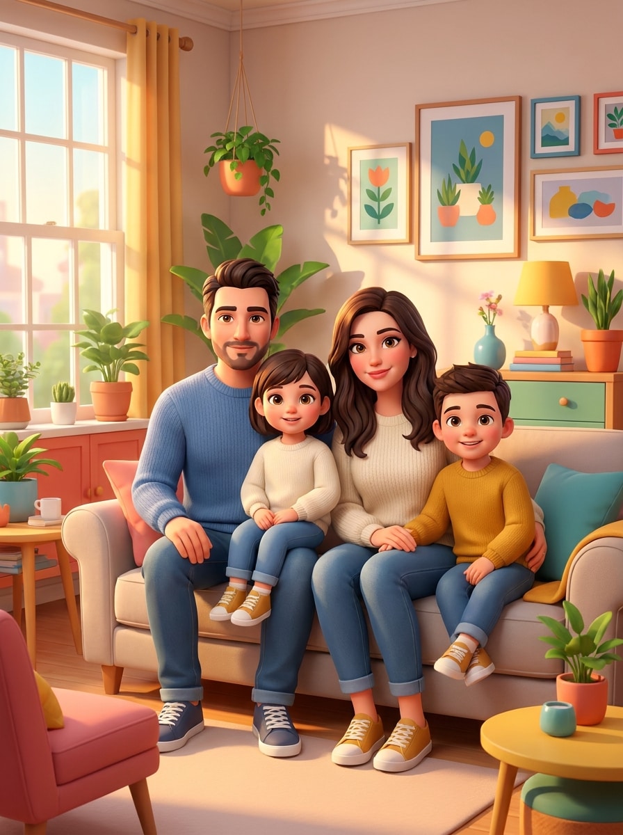Family Sim Portrait