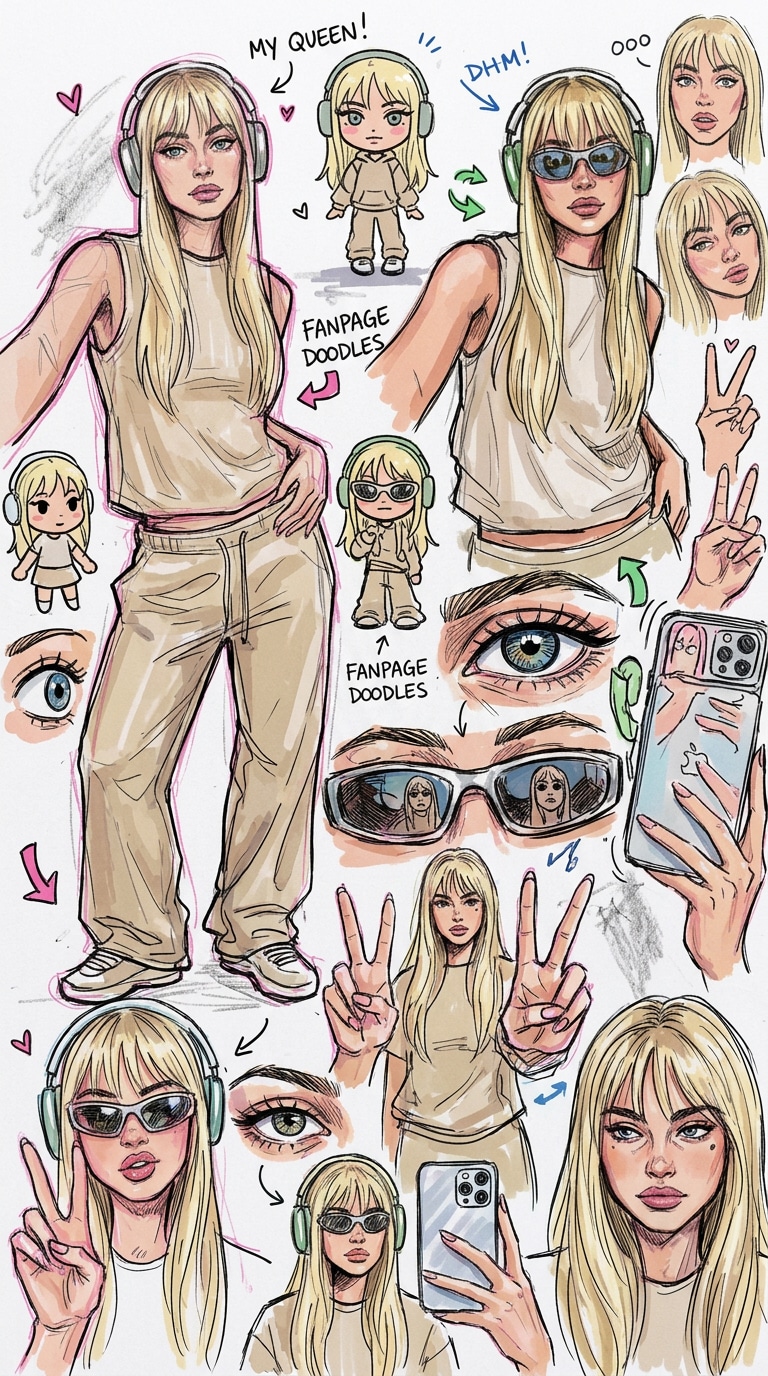 Fanpage Sketch Dump Aesthetic fan artist sketchbook prompt