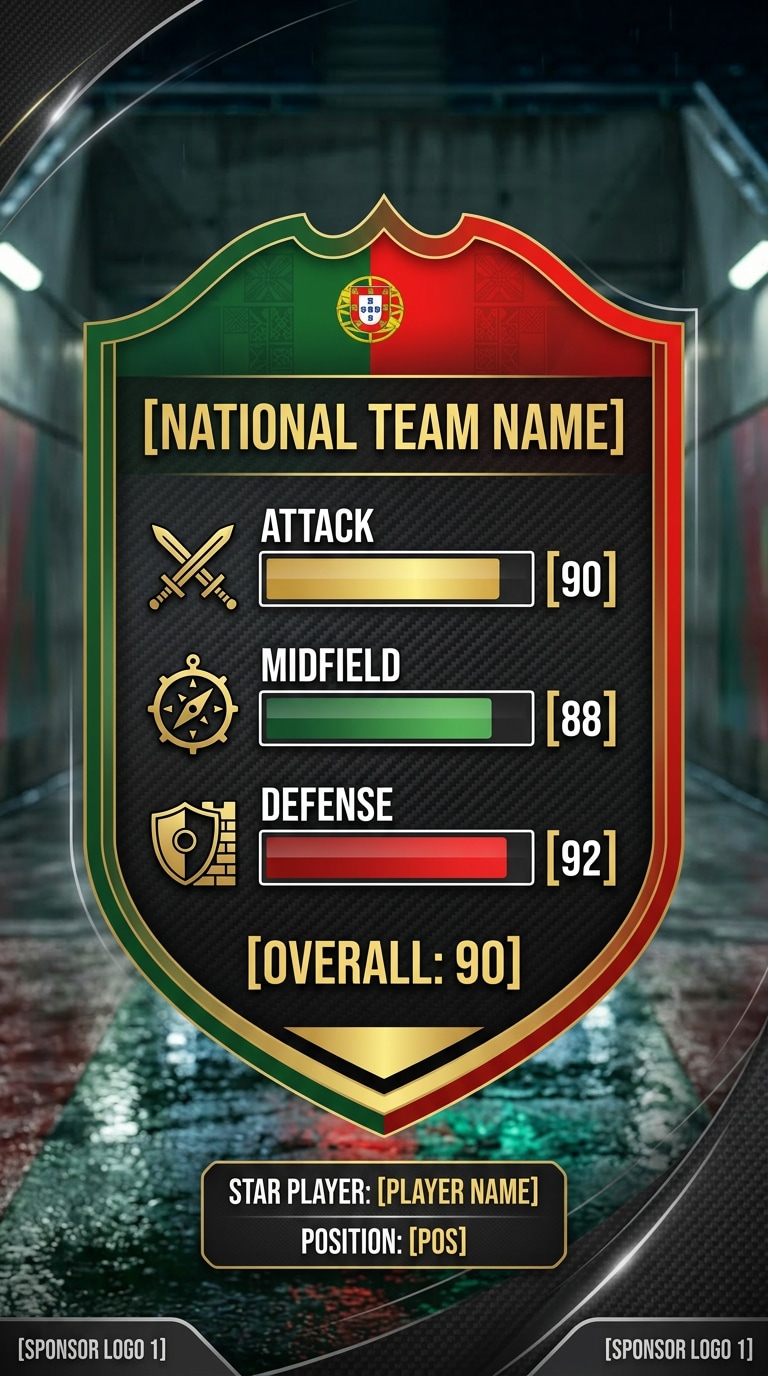 National football team rating card prompt