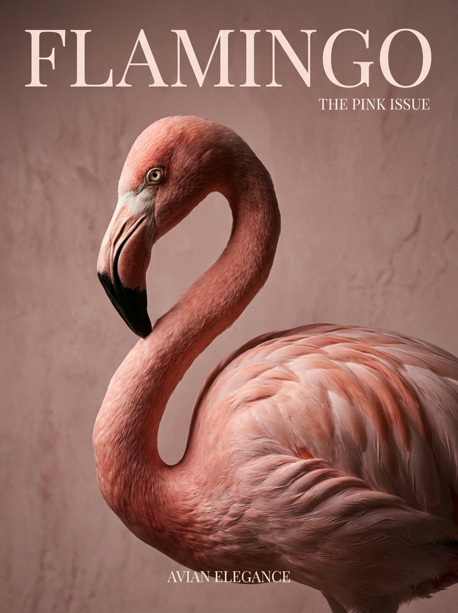 Fashion Editorial Flamingo